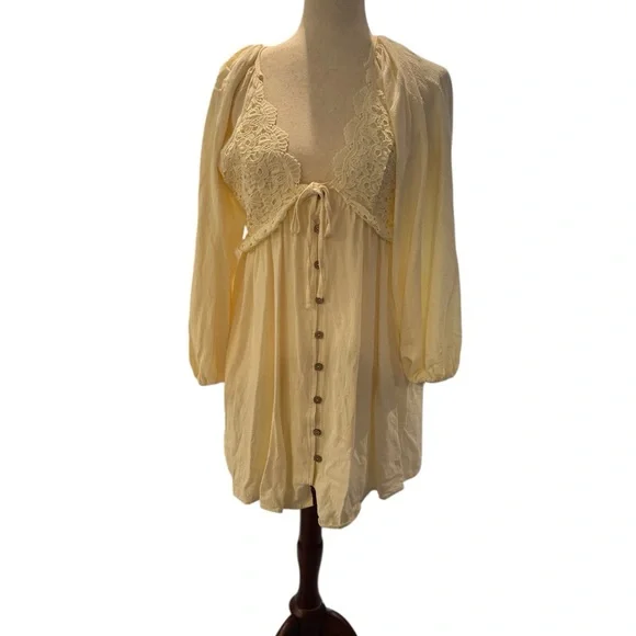 Cream Crotchet Dress S - Picture 5 of 6